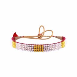 P.C Chandra Jewellers 22k Yellow Gold Gleaming Pearl Tushi Necklace-image-45