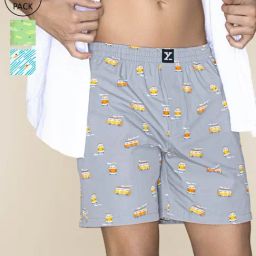 XYXX Multicolored Cotton Relaxed Fit Printed Boxers - Pack Of 3-image-71