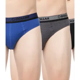 Dollar Bigboss Multicolor Solid Cotton Briefs (Pack of 3)-image-61