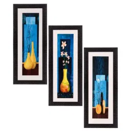 eCraftIndia Set of 3 Satin Matt Textured Art Painting-33