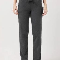 Jockey 1302 Women's Super Combed Cotton Elastane Stretch Relaxed Fit Trackpants With Side Pockets-image-12