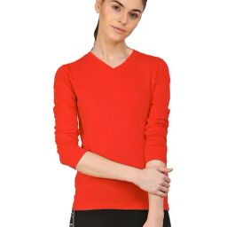 Appulse Red Cotton Slim Fit T-Shirt-image-97