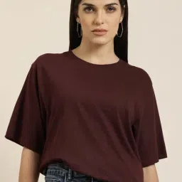Difference of Opinion Wine Cotton Oversize T-Shirt-picture-35