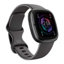 Fitbit Sense 2 Health & Fitness Watch (Shadow Grey / Graphite Aluminium)-image-5