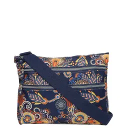 Baomi Blue & Yellow Printed Medium Cross Body Bag-36