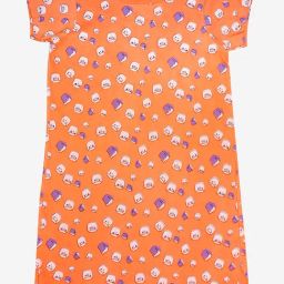 Kiddopanti Kids Orange Printed Dress-image-45