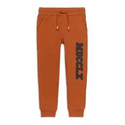 H by Hamleys Boys Brown Printed Joggers-image-54