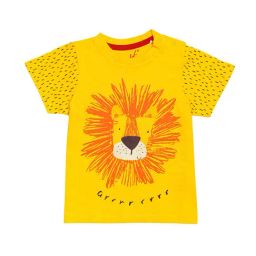 H by Hamleys Infants Boys Yellow Printed T-Shirt-image-8