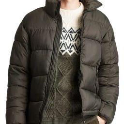Lindbergh Green Regular Fit Quilted Puffer Jacket-picture-41