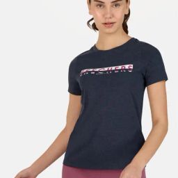 Skechers Navy Printed Sports T-Shirt-image-63