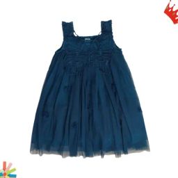 Miniklub Girls Blue Regular Fit Dress-image-18