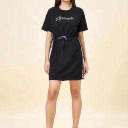 Coolsters by Pantaloons Girls Jet Black Printed Casual Dresses-image-66
