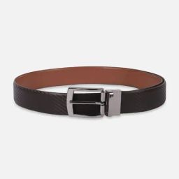 Van Heusen Black & Tan Printed Leather Casual Belt-image-84