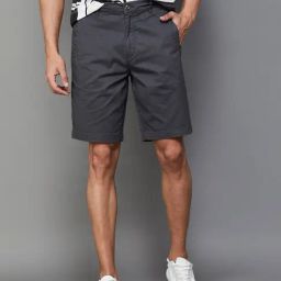 Fame Forever by Lifestyle Dark Grey Regular Fit Shorts-image-34