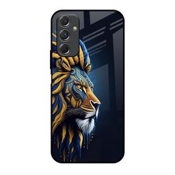QRIOH Animated Lion Printed Lightweight Silicone Samsung Galaxy F34 5G Glass Back Case-image-69