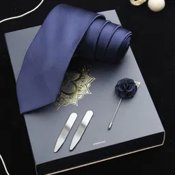 PELUCHE Men Navy Blue Broad Tie-image-65