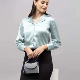 PURYS Blue Regular Fit Shirt-image-29