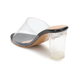 Truffle Collection PU Block Mules image 2