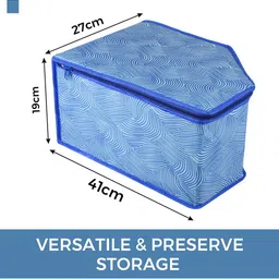 Kuber Industries Blue Set of 4 Regular Multi-Utility Organisers image 5