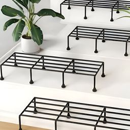 WonderStand 4-Pcs Black Titan Metal Planters-4