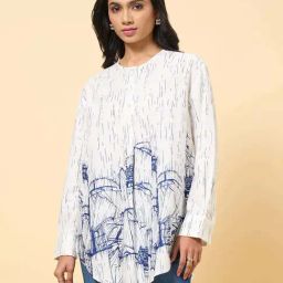 Marigold Lane Navy Printed Tunic-picture-13