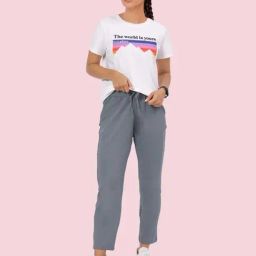 Enamor Grey Sports Trackpants-image-31