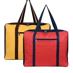 Kuber Industries Set Of 2 Solid Lightweight Foldable Rexine Jumbo Under Bed Storage Bag-58