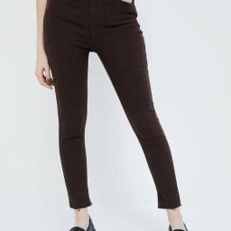 Ginger by Lifestyle Brown Cotton Mid Rise Jeans-image-14