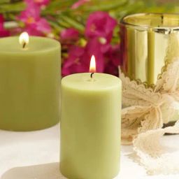 Pure Home and Living Green Lime Basil And Crush Pillar Candle-image-28