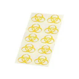 AS ONE Biohazard Mark Sticker 90 mm, Yellow-9-image-14