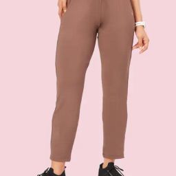 Enamor Brown Sports Trackpants-image-80