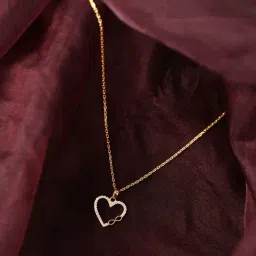 Clara 925 Silver Gold Plated Swiss Zirconia Infinity Heart Pendant Chain for Women-image-79