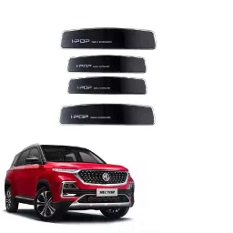 SPREADX Plastic Car Stylish I-Pop Black Colour Elegant Door Guard Protection Universal Type Suitable for MG Hector (Set of 4 Pcs)-24