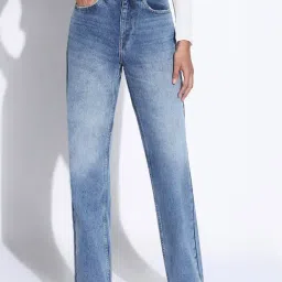 SHOWOFFFF Light Blue Straight Fit Jeans-picture-14