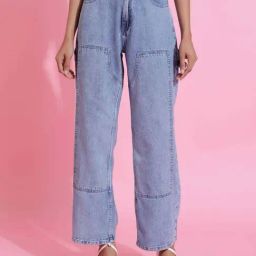 Belliskey Blue Plain Mid-Rise Jeans-image-133