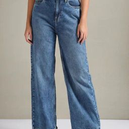 U.S. Polo Assn. Blue Cotton Flared Fit Jeans-image-16
