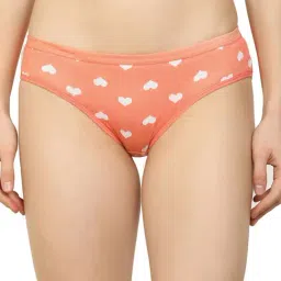 AROUSY Orange Cotton Printed Hipster Panty-image-37