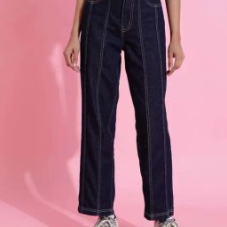 Belliskey Blue Plain Mid-Rise Jeans-image-35