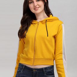 Moda Rapido Women Hooded Crop Top-image-94
