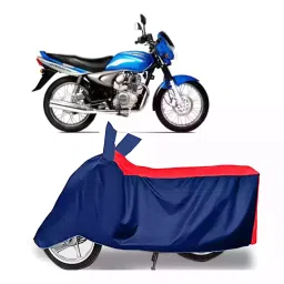 Auto Pearl Two Wheeler Cover with Bag for Bajaj Wind 125, Red & Blue-picture-26