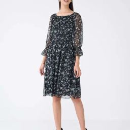SALT Attire Black Floral Dress-image-27