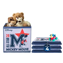 Kuber Industries Navy Blue & White 4 Pcs Disney Mickey Star Multi-Utility Organisers-2