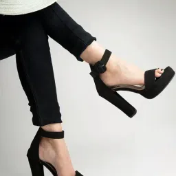 Shoetopia Kids Black Ankle Strap Sandals-image-19