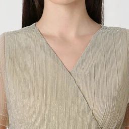 Van Heusen Grey Textured Pattern Top image 5