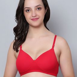 Aimly Medium Coverage Heavily Padded Seamless Lycra  T-shirt Bra With All Day Comfort-38