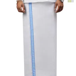 Ramraj Pack of 2 Men Solid Dhotis With Border-1