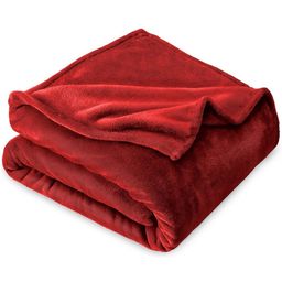 VAS COLLECTIONS Red Fleece AC Room 300 GSM Single Bed Blanket-17
