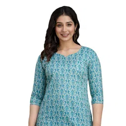 BAESD Floral Print Sweetheart Neck Cotton Top-image-88
