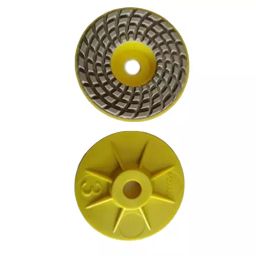 Sarrah 100 mm (4 Inch) 400 Grit Diamond Polishing Pad Assorted (Pack of 10 Pcs)-picture-46