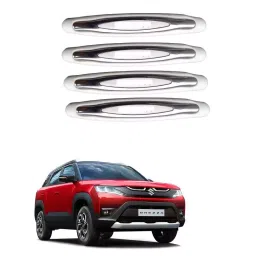 SPREADX Plastic Stylish Car Compact White Colour Elegant Door Guard Protection Universal Type Suitable for Maruti Suzuki Brezza 2022 (Set of 4 Pcs)-21